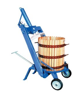 Hydrauliczna prasa ręczna TIO 60, drewniany kosz